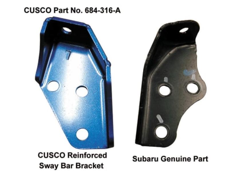 Cusco Rear Harder Sway Bar Bracket 03-09 Subaru Legacy GT(Does Not Fit USDM) Special Order - 684 316 S
