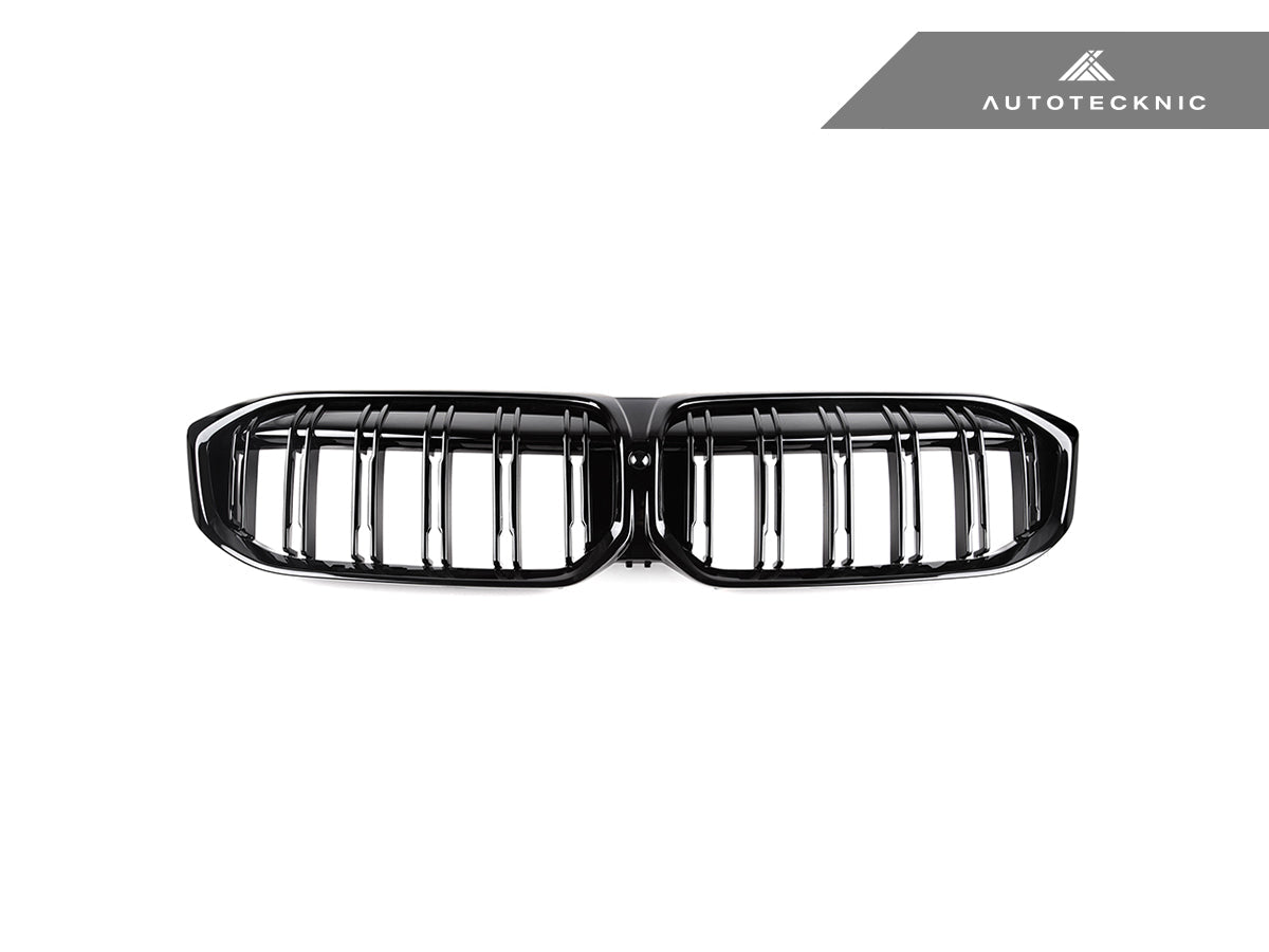 AutoTecknic Dual-Slats Gloss Black Front Grille - BMW G20 3-Series LCI