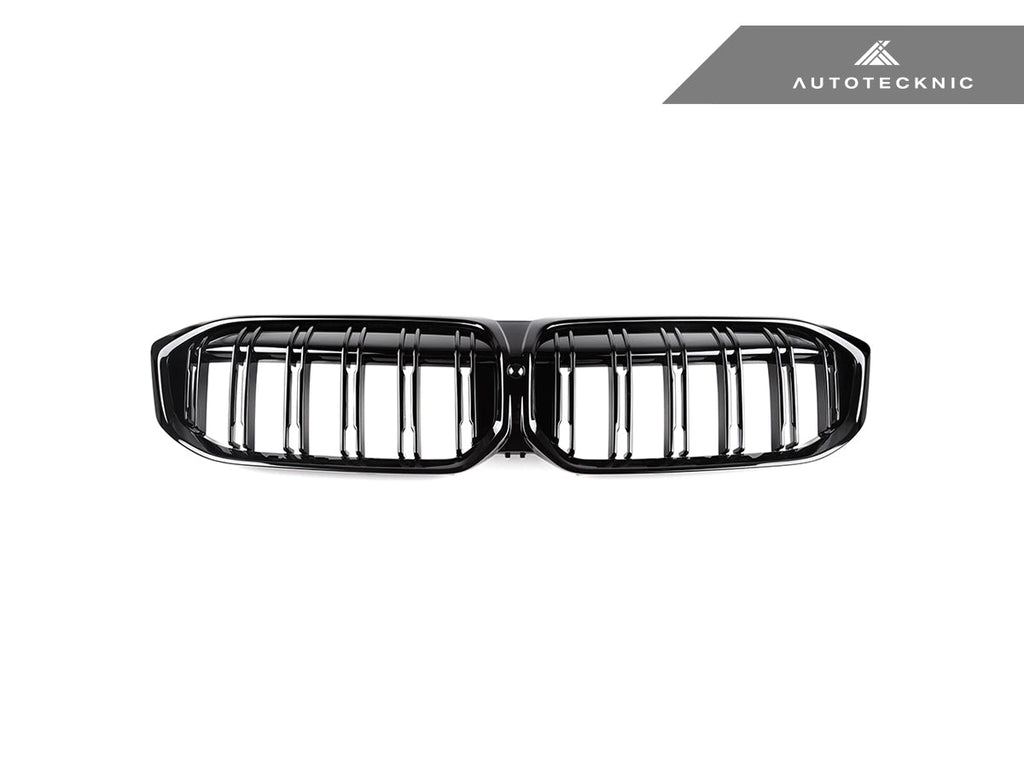 AutoTecknic Dual-Slats Gloss Black Front Grille - BMW G20 3-Series LCI