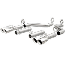 Load image into Gallery viewer, MagnaFlow Axle-Back, SS, 3in, Quad Split Rear 3.5 Tips 2015 Dodge Challenger incl SRT Hellcat - 19206