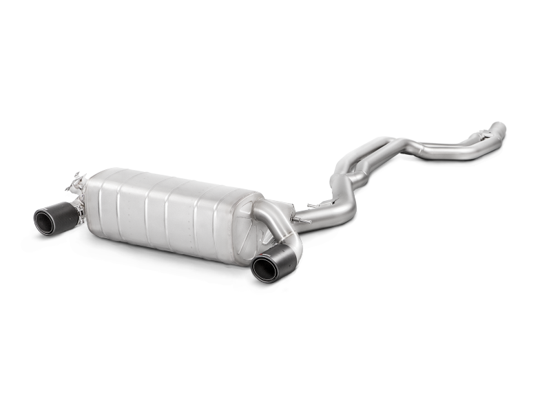 Akrapovic 16-17 BMW M240i (F22 F23) Evolution Line Cat Back (SS) w/ Carbon Tips and Link Pipe - MTP-BM/SS/4H-L
