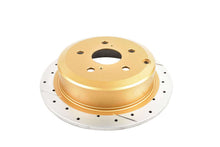 Load image into Gallery viewer, DBA 02-08 Lexus ES300 Rear Street Series Drilled &amp; Slotted Rotor w/Gold Hat - DBA2707X