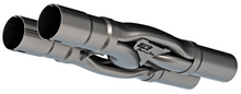 Load image into Gallery viewer, Borla SwitchFire X-pipe 2.5I.D.  INLETS 2.5in. O.D. OUTLETS Notched - 60745