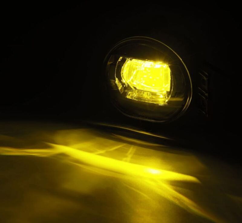 AlphaRex 02-08 Dodge Ram 1500/03-09 Ram 2500/3500 DoubleTap Dual Color LED Proj Fog Lights - Wt/Ambr - 210005