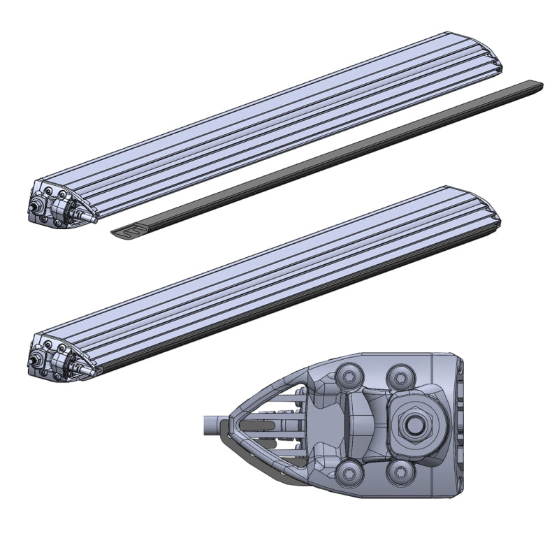 Rigid Industries 2021 Ford Bronco Roof Rack Light Kit (Incl. SR spot/flood Combo Bar) - 46726
