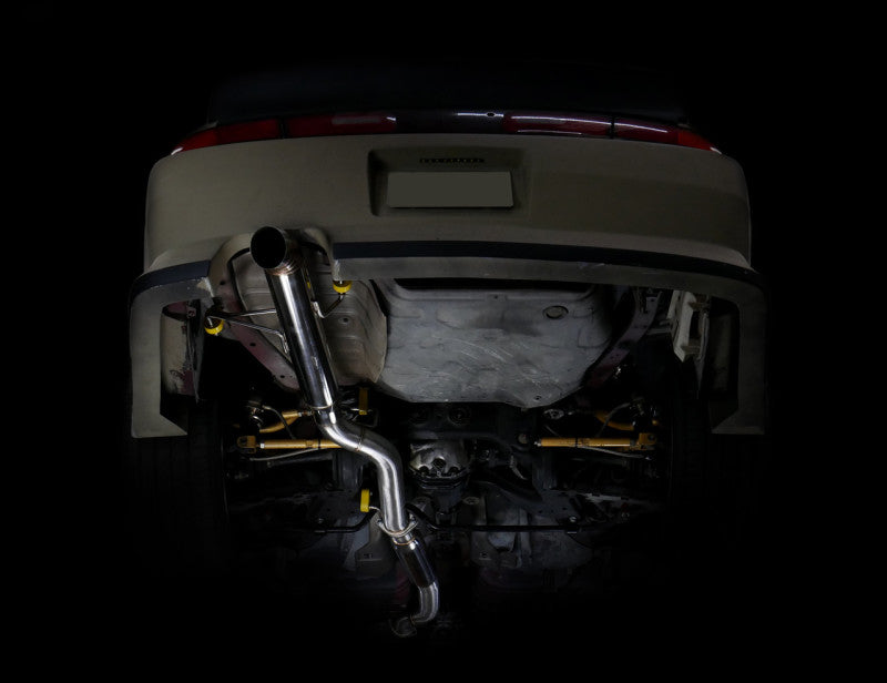 ISR Performance Series II - EP Single Tip Blast Pipe Exhaust - Resonated - 95-98 Nissan 240sx (S14) - IS-S2EPSR-S14