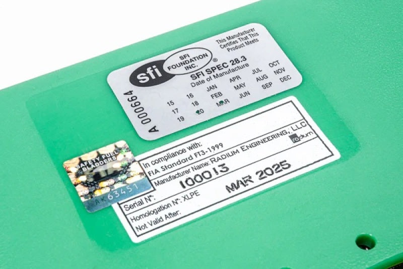 Radium Engineering R10A Fuel Cell - 10 Gallon - 20-0610
