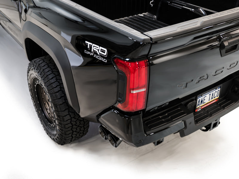 AWE Tuning Exhaust for 4th Gen Toyota Tacoma Dual Diamond Black Tips - 3015-33254