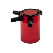 Load image into Gallery viewer, Mishimoto Compact Baffled Oil Catch Can 3-Port - Red - MMBCC-CBTHR-RD