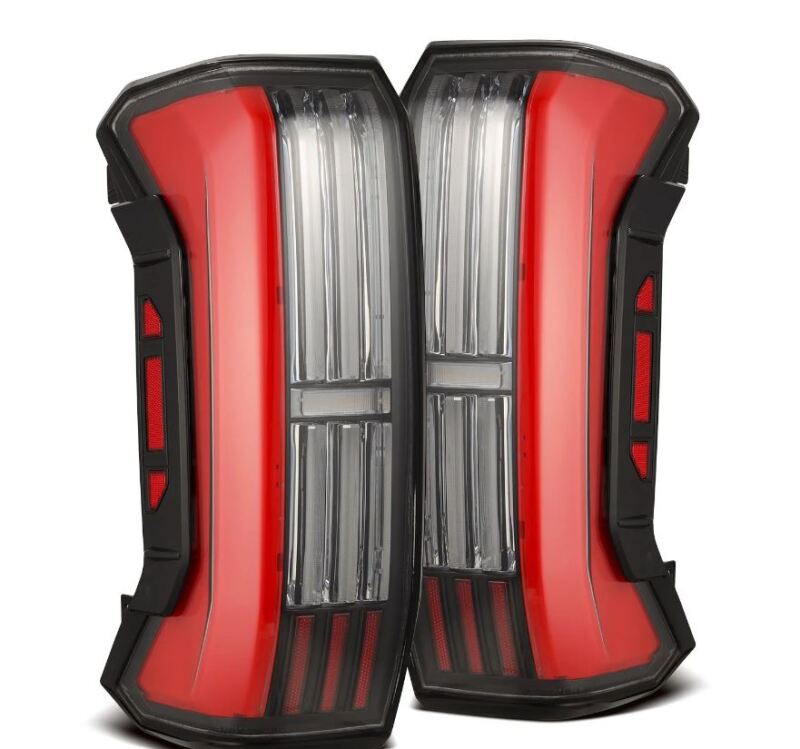 AlphaRex 22-24 Toyota Tundra NOVA-Series Prismatic LED Tail Lights - Black/Red - 673002