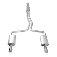 Load image into Gallery viewer, Stainless Works 2010-18 Ford Taurus SHO V6 2-1/2in Catback Chambered Mufflers X-Pipe - TA10ECOCB