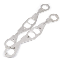 Load image into Gallery viewer, Stainless Works Small Block Chevy Squared Oval Port Header 304SS Exhaust Flanges 1-3/4in Primaries - HFSBCSQ175