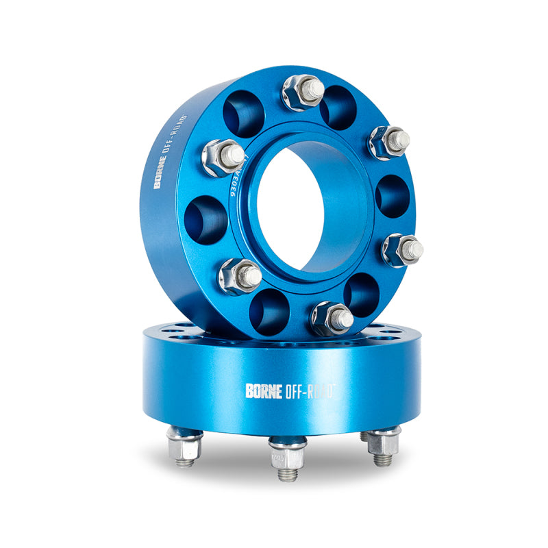 Mishimoto Wheel Spacers - 6x139.7 - 93.1 - 50mm - M12 - Blue - BNWS-001-500BL
