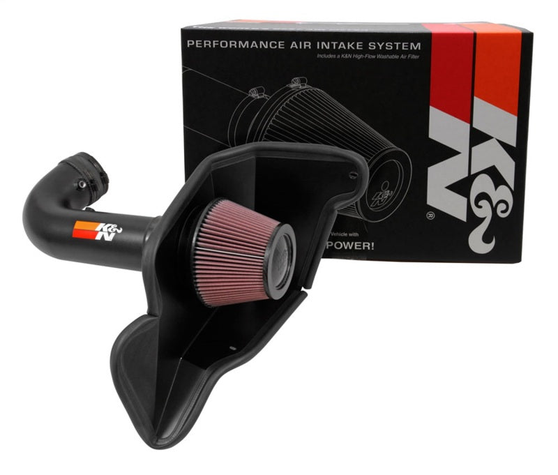 K&N 2016-2017 Ford Mustang Shelby 5.2L V8 Typhoon Cold Air Intake System - 69-3538TTK