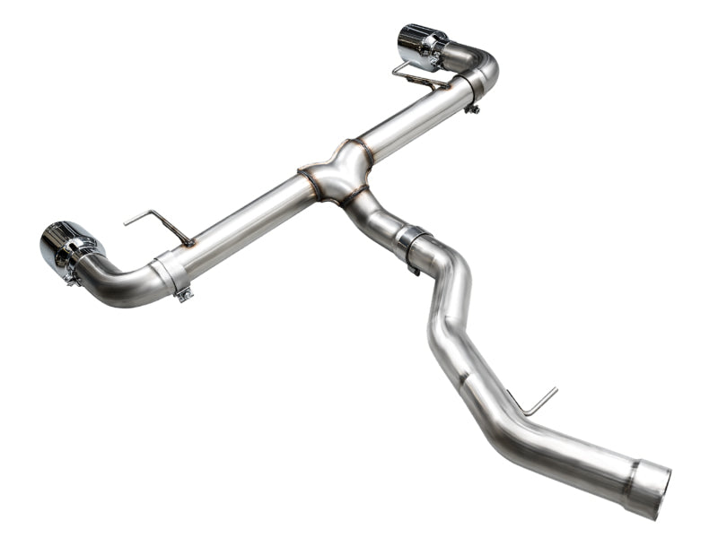 AWE Tuning 19-23 BMW 330i / 21-23 BMW 430i Base G2X Track Edition Axle-Back Exhaust - Chrome Silver - 3020-32429