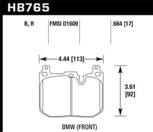 Load image into Gallery viewer, Hawk 13-16 BMW 328i xDrive DTC-70 Front Race Brake Pads - HB765U.664