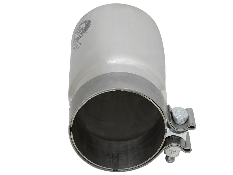 aFe MACH Force-Xp Universal Exhaust Tip 3-1/2 IN Inlet x 4 IN Outlet x 7 IN Polished Right Side Exit - 49T35404-P07