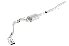 Load image into Gallery viewer, Borla 14 Silv/Sierra 1500 EC Std/CC Short 143.5in WB S-Type Dual Rolled Side Exit Cat-Back Exhaust - 140576