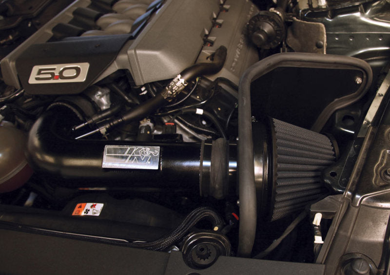 K&N 2015 Ford Mustang GT 5.0L V8 Black Performance Intake Kit - 71-3535