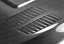 Load image into Gallery viewer, Seibon 12-13 BMW F30 GTR-Style Carbon Fiber Hood - HD1213BMWF30-GTR