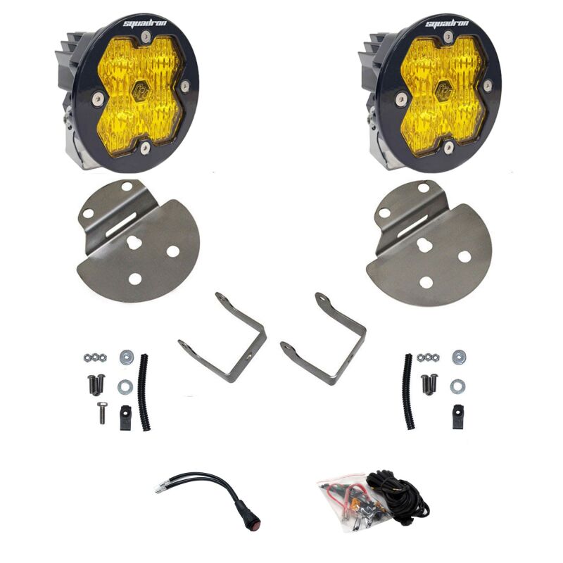 Baja Designs 15-19 GMC/Chevy Canyon/Colorado/Sierra/Silverado Squadron 2.0 Sport FPK - Amber - 440073