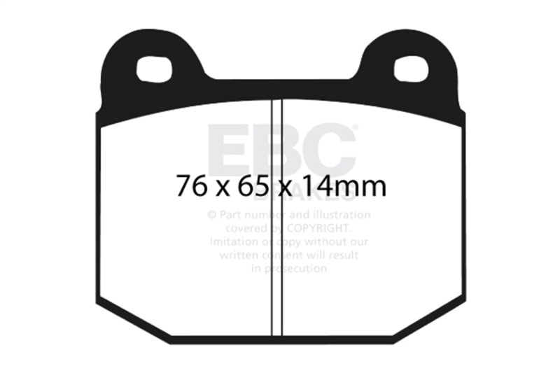 EBC Racing 03-04 Infiniti G35 3.5L (M/T w/Brembo) RP-X Rear Brake Pads - DP81537RPX