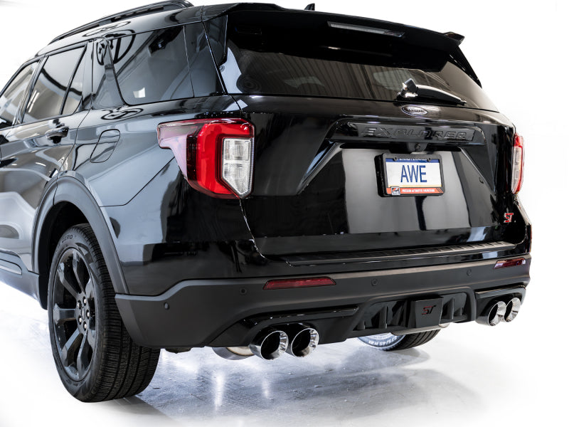 AWE Tuning 2020+ Ford Explorer ST Touring Edition Exhaust w/ Chrome Silver Tips - 3015-42625