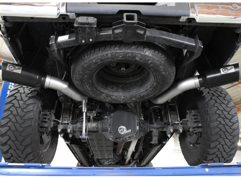aFe Large Bore-HD DPF-Back Exhaust System Ford Diesel Trucks 11-14 V8-6.7L (td) - 49-43065-B