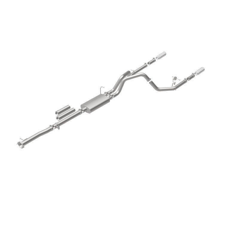 MagnaFlow Stainless Cat-Back Exhaust 2015 Chevy Silverado 2500HD 6.0L Dual Split Rear Exit 4in - 19027