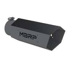 Load image into Gallery viewer, MBRP Universal Hex Tip 4in Inlet 16in Length w/o Logo - Black Coated - T5165BLK