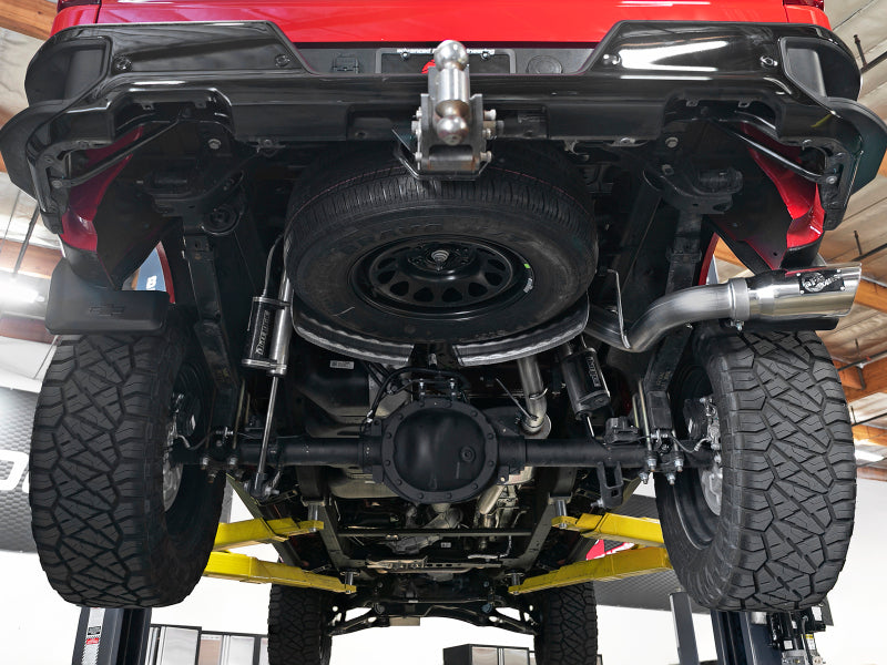 aFe Apollo GT Series 2019 GM Silverado/Sierra 1500 4.3L/5.3L 409 SS CB Exhaust System w/Polished Tip - 49-44107-P