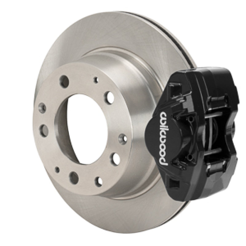 Wilwood 84-89 Porsche 911 D31 11.42in. Rear Brake Kit w/ Flex Lines - Black - 140-17656