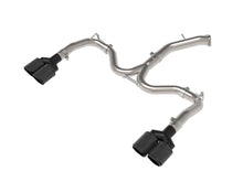 Load image into Gallery viewer, aFe 22-24 Kia Forte GT 1.6L 3in-2.5in 304 Stainless Steel Axle-Back Exhaust w/ Carbon Fiber Tips - 49-37039-C
