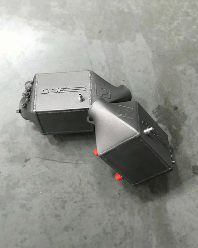 CSF 12-16 BMW M5 (F10) / 12-18 BMW M6 (F06/F12/F13) Twin Charge-Air-Cooler Set - Thermal Grey - 8109TG