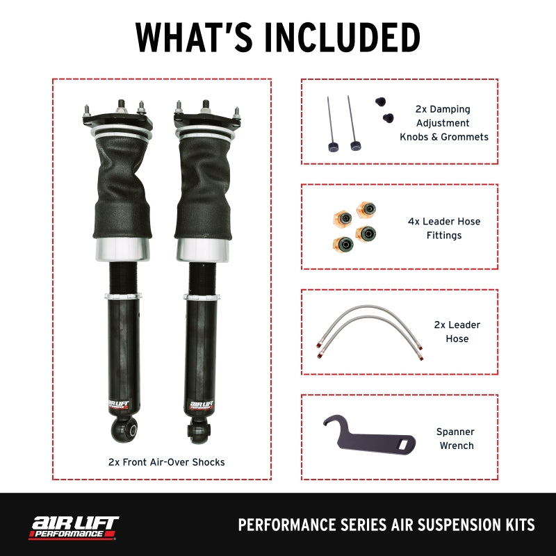 Air Lift Performance 14-24 Infiniti Q50 Air Suspension Front Kit - 76011