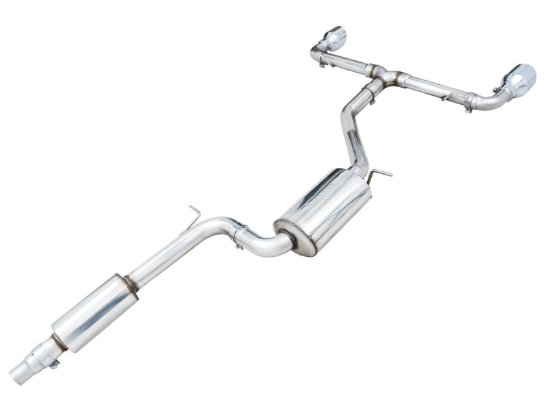 AWE Tuning 2022 VW GTI MK8 Touring Edition Exhaust - Chrome Silver Tips - 3015-32658