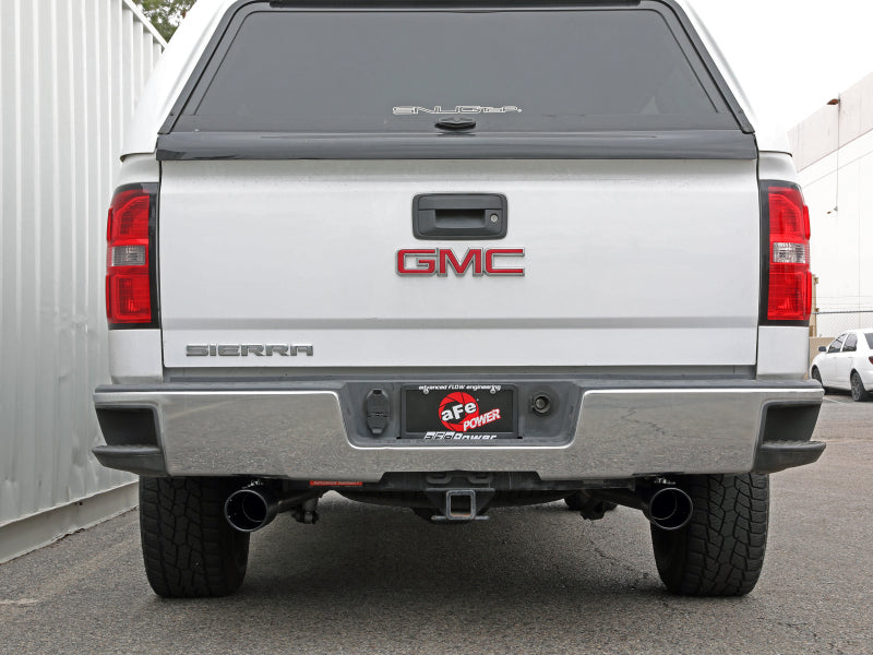 aFe Apollo GT Series Cat-Back Exhaust GM Trucks 09-18 V6-4.3L/V8-4.8/5.3L-Dual Rear Exit Black Tips - 49-44135-B