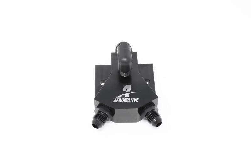 Aeromotive VaporWorx Y-Block Kit - (2) AN-06 ORB (1) AN-08 ORB (1) 1/8in NPT - 65607