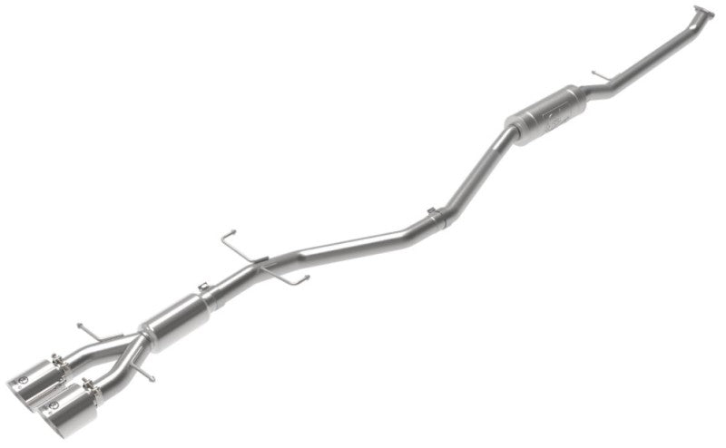 aFe Takeda 2.5in 304SS Cat-Back Exhaust System w/ Polished Tips 17-20 Honda Civic Si Sedan I4 1.5L - 49-36619-P