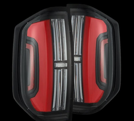 AlphaRex 14-21 Toyota Tundra Nova-Series LED Tail Lights - Black Red - 672052