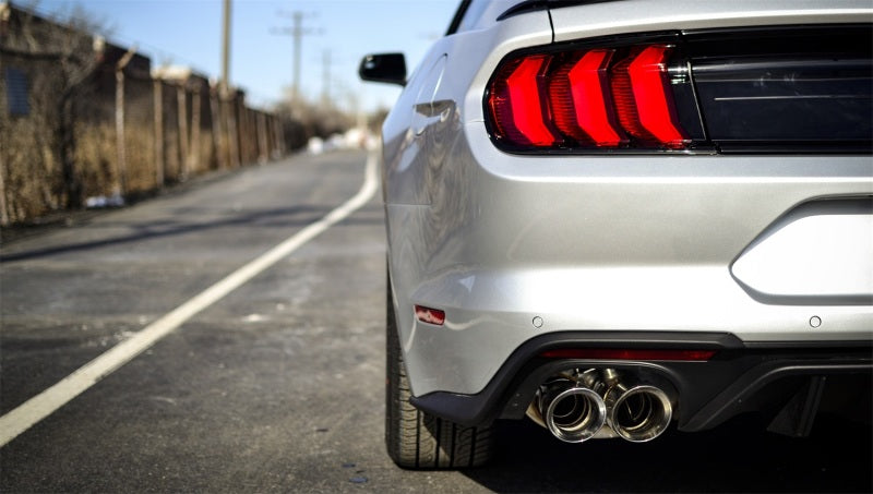 Corsa 2018-2023 Ford Mustang GT Fastback 5.0L 3in Sport Axle-Back Exhaust w/ 4in Black Tips - 21002BLK