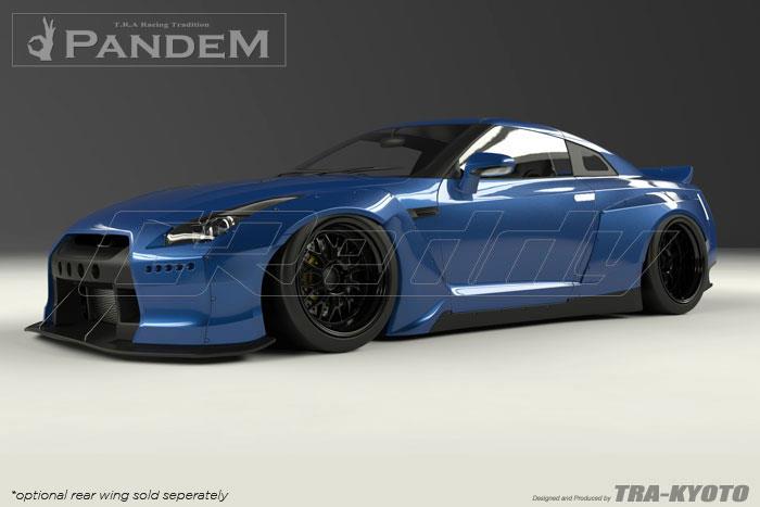 GReddy Nissan GTR R35 Version 2 Pandem X Rocket Bunny Rear Under Diffuser - 17020611