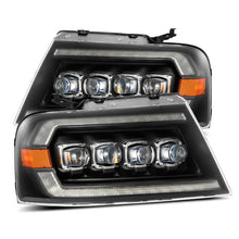 Load image into Gallery viewer, AlphaRex 04-08 Ford F-150 (No 2004 Heritage) NOVA-Series LED Proj HL Alpha-Blk w/Actv Lgt / Seq. Sig - 880128
