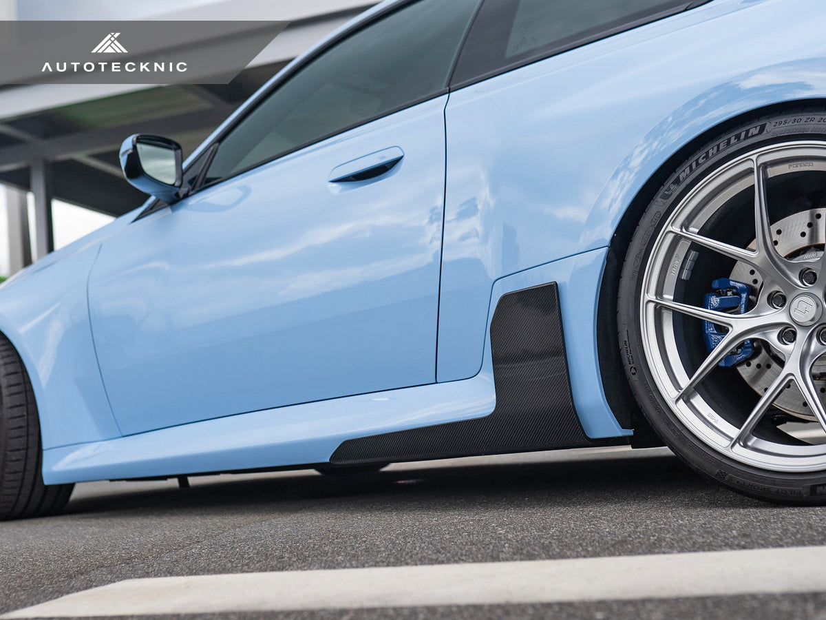 AutoTecknic Dry Carbon Side Skirt Winglet Set - BMW G87 M2