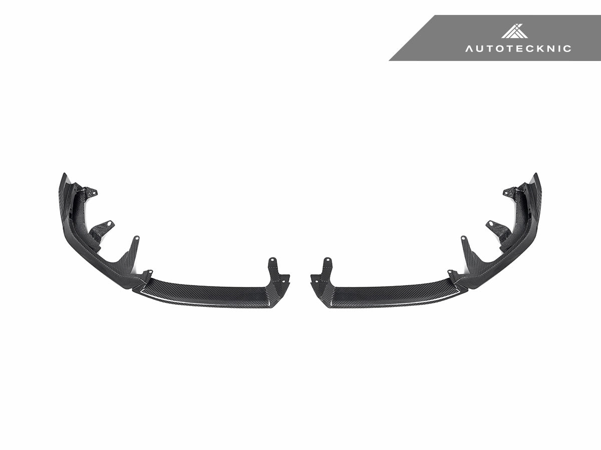 AutoTecknic Dry Carbon Front Lip Splitter Set - BMW G60 5-Series