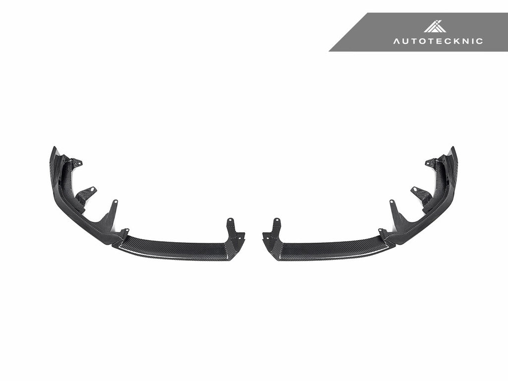 AutoTecknic Dry Carbon Front Lip Splitter Set - BMW G60 5-Series