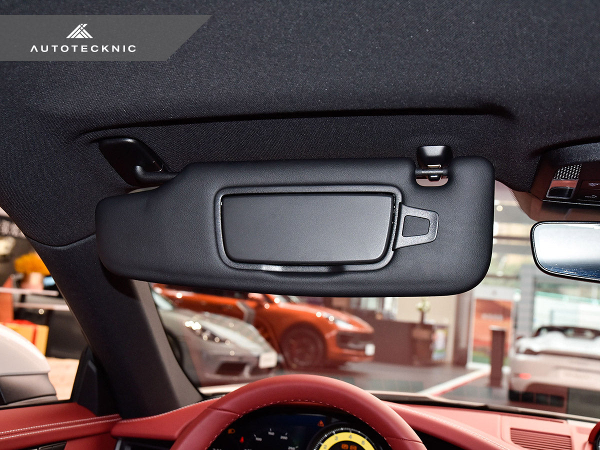 AutoTecknic Sun Visor Vanity Mirror Cover - Porsche 981/982/991/992