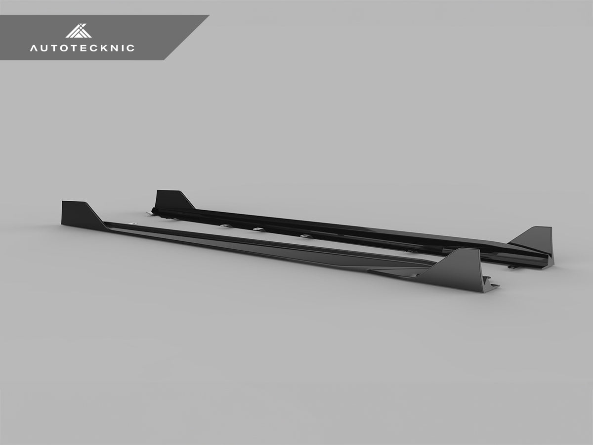 AutoTecknic Dry Carbon Side Skirt Extension Set V2 - BMW G87 M2