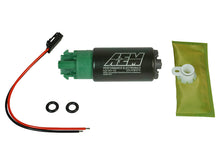 Load image into Gallery viewer, AEM 340LPH 65mm Fuel Pump Kit w/ Mounting Hooks - Ethanol Compatible - 50-1215