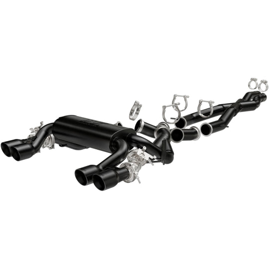 MagnaFlow 15 BMW M3/M4 L6 3.0L SS Cat-Back Perf. Sport Quad Split Rear Exit Exht - 3.5in Black Tips - 19187